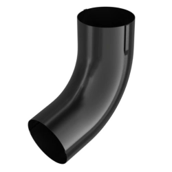 BRYZA STAL Kolanko do rur spustowych 90 mm - CZERŃ